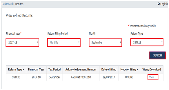 Check GST Return Status