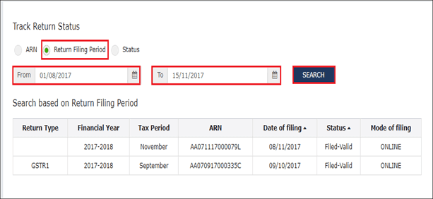 Check GST Return Status