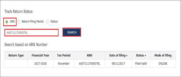 Check GST Return Status