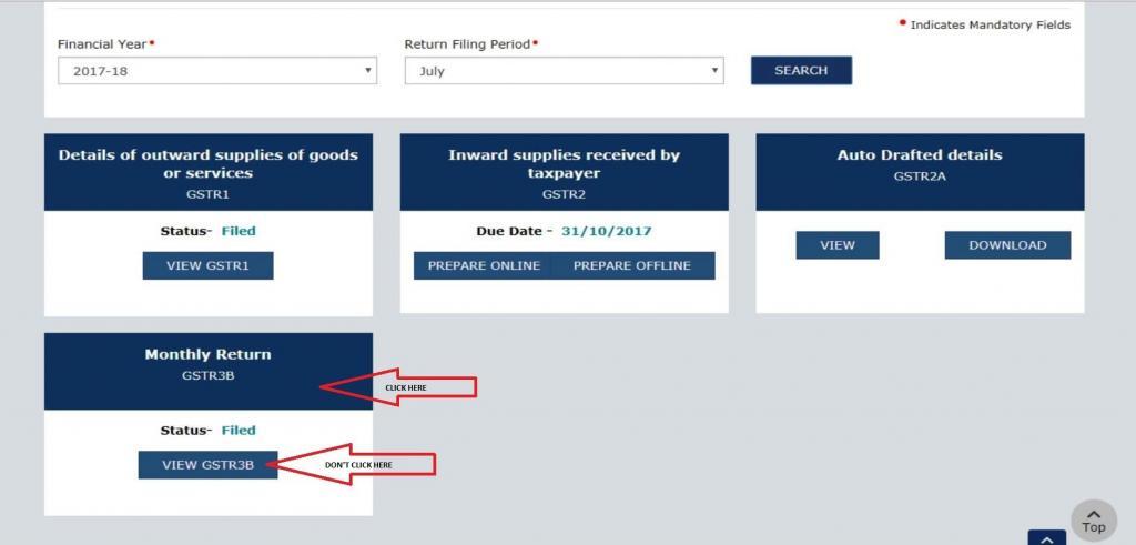 Mistakes in Filing GSTR 3B