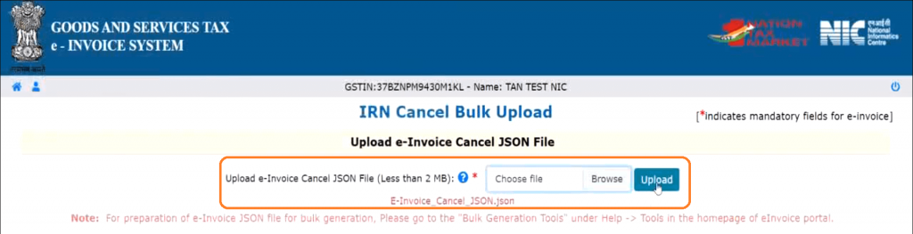 Bulk IRN Cancellation